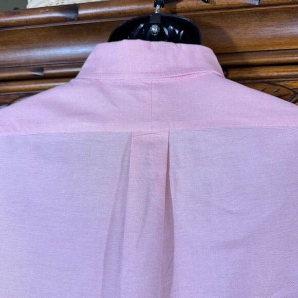 Ralph Lauren Polo Pink Brown Pony 100% Cotton Custom Fit Button Down Shirt - Picture 6 of 10